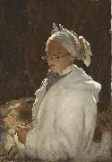 William Orpen Self-portrait with glasses oil painting on canvas